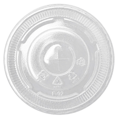 Wholesale Plastic Flat Lids (92mm) - 1,000 ct