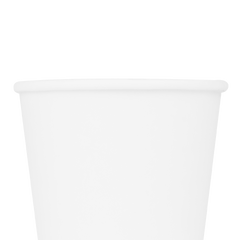Wholesale 8oz Paper Hot Cups White 80mm - 1,000 ct