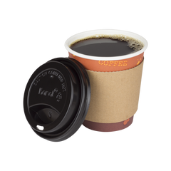Wholesale 10oz Paper Hot Cups - Coffee (90mm) - 1,000 ct