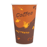 Wholesale 16oz Paper Hot Cups - Coffee (90mm) - 1,000 ct