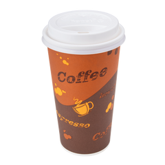 Wholesale 20oz Paper Hot Cups - Coffee 90mm - 600 ct