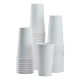Wholesale 20oz Paper Hot Cups - White (90mm) - 600 ct