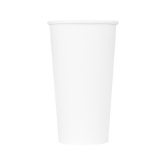 Wholesale 20oz Paper Hot Cups - White (90mm) - 600 ct