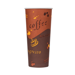 Wholesale 24oz Paper Hot Cups - Coffee (90mm) - 500 ct