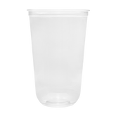 Wholesale 24oz PET Clear Cup, U-Shape 98mm - 600 ct