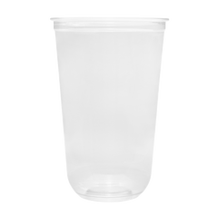 Wholesale 24oz PET Clear Cup, U-Shape 98mm - 600 ct