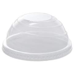 Wholesale 90mm PET Plastic Dome Lids - No Hole - 1,000 ct