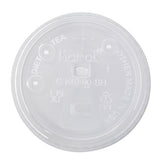 Wholesale 12-22 oz Plastic Strawless Sipper Lid for Paper Cold Cup - 1000 ct