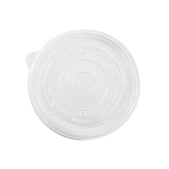 Wholesale 12 oz Flat Translucent Lid (100mm) - 1,000 ct
