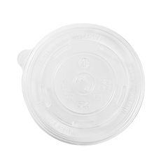 Wholesale 16 oz Flat Translucent Lid (112mm) - 1,000 ct