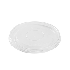 Wholesale 24-32 oz Flat Translucent Lid (142mm) - 600 ct