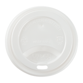 Wholesale PP Sipper Dome Lid for 8 oz Paper Hot Cup White - 1,000 ct