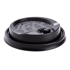 Wholesale 10-24oz Enclosure Lids - Black (90mm) - 1,000 ct