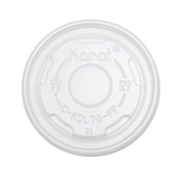 Wholesale 4 oz Flat Translucent Lid (76mm) - 1,000 ct