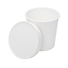 Wholesale Paper lid for 6-16 oz Gourmet Paper Cold/Hot Food Containers - 1,000 ct