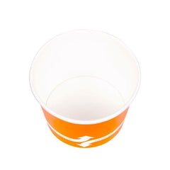 Wholesale 12 oz Orange Ice Cream Paper Cups (100mm) - 1,000 ct
