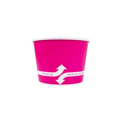 Wholesale 12 oz Pink Ice Cream Paper Cups (100mm) - 1,000 ct