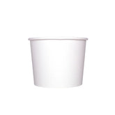 16 oz Solid White Ice Cream Paper Cups - 1000ct