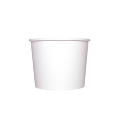 16 oz Solid White Ice Cream Paper Cups - 1000ct