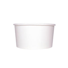 Wholesale 24 oz Solid White Ice Cream Paper Cups (142mm) - 600 ct