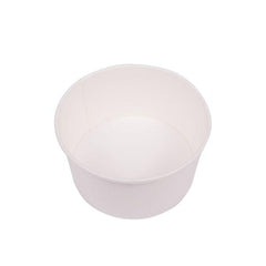 Wholesale 24 oz Solid White Ice Cream Paper Cups (142mm) - 600 ct