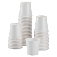 Wholesale 2 oz Solid White Ice Cream Paper Cups (51mm) - 2,000 ct