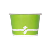 Wholesale 8 oz Green Ice Cream Paper Cups (95mm) - 1,000 ct