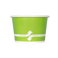 Wholesale 8 oz Green Ice Cream Paper Cups (95mm) - 1,000 ct