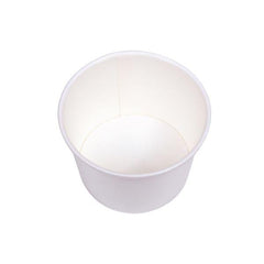 Wholesale 8 oz Solid White Ice Cream Paper Cups (95mm) - 1,000 ct