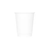 Wholesale 8oz Insulated Paper Hot Cups - White (80mm) - 500 ct