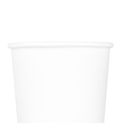 Wholesale 8oz Insulated Paper Hot Cups - White (80mm) - 500 ct