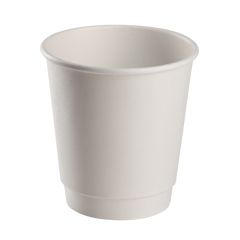 Wholesale 10oz Insulated Paper Hot Cups - White (90mm) - 500 ct