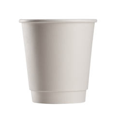 Wholesale 10oz Insulated Paper Hot Cups - White (90mm) - 500 ct