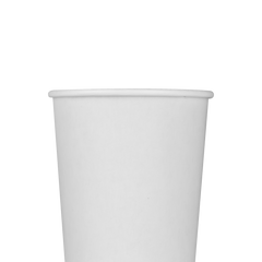 Wholesale 16oz Insulated Paper Hot Cups - White (90mm) - 500 ct