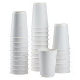 Wholesale 16oz Insulated Paper Hot Cups - White (90mm) - 500 ct