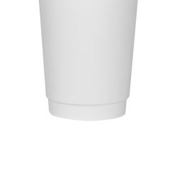 Wholesale 20oz Insulated Paper Hot Cups - White (90mm) - 300 ct