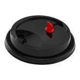 Wholesale 24oz Sipper Dome Lid for Tall Premium Plastic Cup - Black - 1000 ct