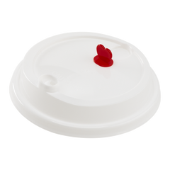 Wholesale 24oz Sipper Dome Lid for Tall Premium Plastic Cup - White - 1000 ct