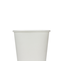 Wholesale 10oz Wrapped Insulated Paper Hot Cups - White (90mm) - 500 ct
