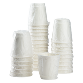 Wholesale 10oz Wrapped Insulated Paper Hot Cups - White (90mm) - 500 ct