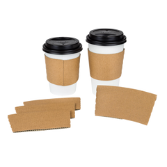 Wholesale Traditional Cup Sleeves - Kraft - 1,000 ct