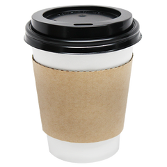 Wholesale 8oz Traditional Cup Sleeves - Kraft - 1,000 ct