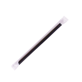 Wholesale 9'' Boba Straws (10mm) Poly Wrapped - Black - 1,600 ct