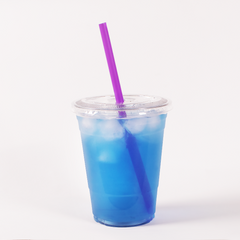 Wholesale 7.75'' Giant Straws (8mm) Poly Wrapped - Purple - 5,000 ct