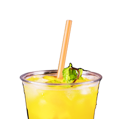 Wholesale 9'' Giant Straws (8mm) Paper Wrapped - Orange - 2,500 ct