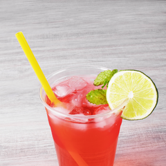 Wholesale 9'' Giant Straws (8mm) Paper Wrapped - Yellow - 2,500 ct