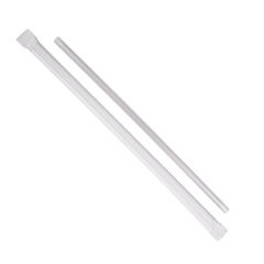 Wholesale 7.75'' Clear Straws (5mm) Paper Wrapper - 12000 ct