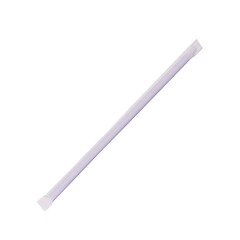 Wholesale 9'' Giant Straws (8mm) Paper Wrapped - Blue - 1,200 ct