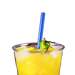 Wholesale 9'' Giant Straws (8mm) Paper Wrapped - Blue - 1,200 ct