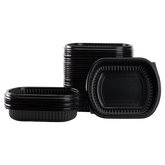 Wholesale 24oz PP Microwaveable Black Take Out Box - 300 ct